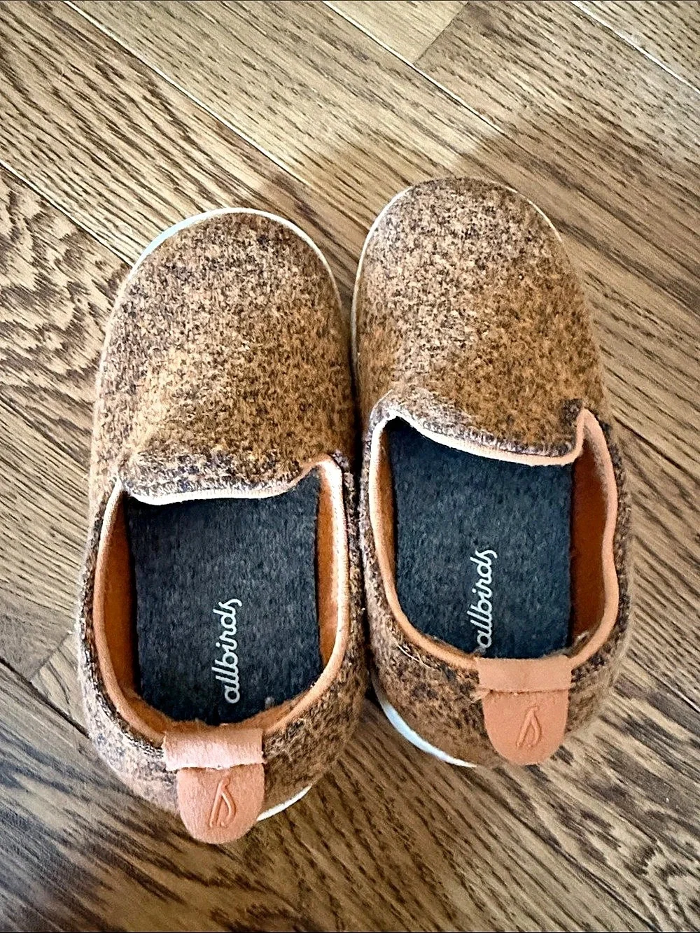 All Birds Brown & Orange Slip Ons Toddler Sz 8